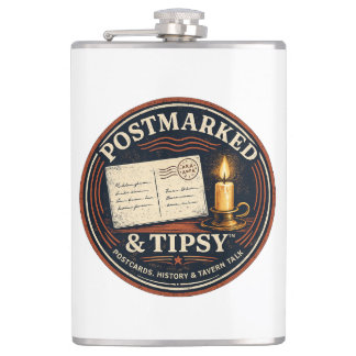 Postmarked & Tipsy Flachmann