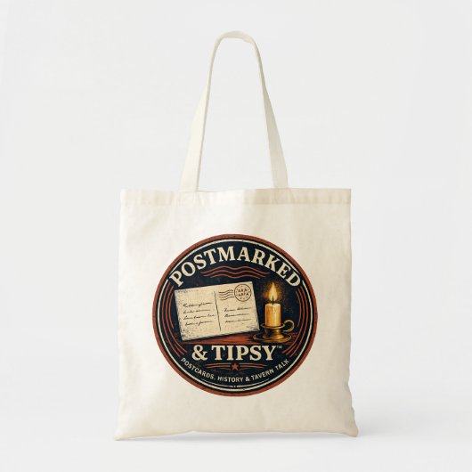 Postmarked & Tipsy-Tragetasche Tragetasche (Vorne)