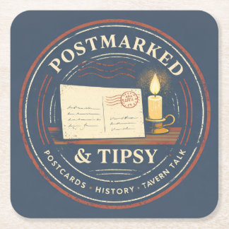 Postmarked & Tipsy Untersetzer