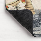 Postmarkenskripte Schmetterling Paris Effiel Tower Mousepad (Ecke)