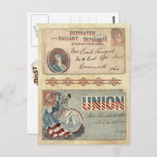 Postmarkierte Umschläge mit Kolumbien im Zivilen K Postkarte (Vorne/Hinten)