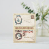 Postmarkierte Zivile Kriegsumschläge mit den Präsi Postkarte (Stehend Vorderseite)