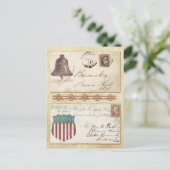 Postmarkierte Zivile Kriegsumschläge mit Liberty B Postkarte (Stehend Vorderseite)