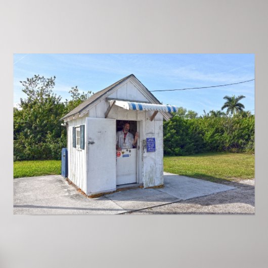 Postmeister Don in Ochopee, Florida Poster (Vorne)