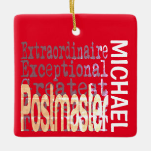 Postmeister Extraordinaire CUSTOM Keramikornament