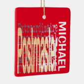 Postmeister Extraordinaire CUSTOM Keramikornament (Rechts)