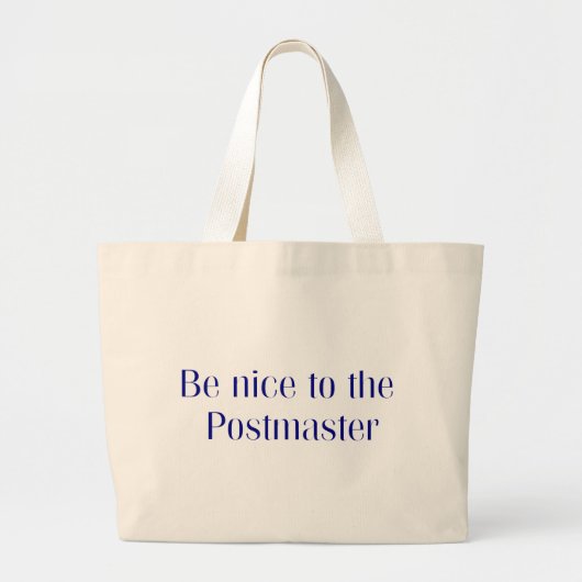 Postmeister-Taschen-Tasche Jumbo Stoffbeutel (Vorne)