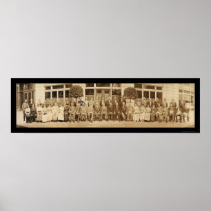 Postmeister-Vereinbarungs-Foto 1913 Poster