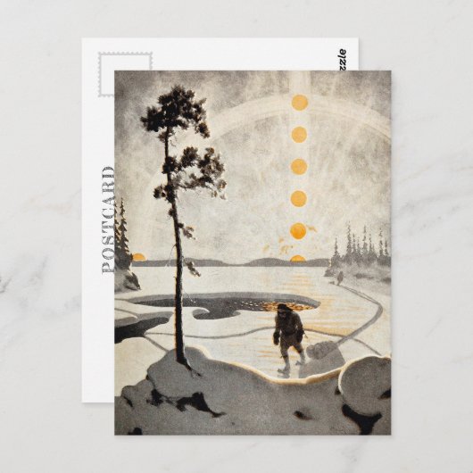 Postmen der Wildnis | Arthur Heming | Postkarte (Vorne/Hinten)