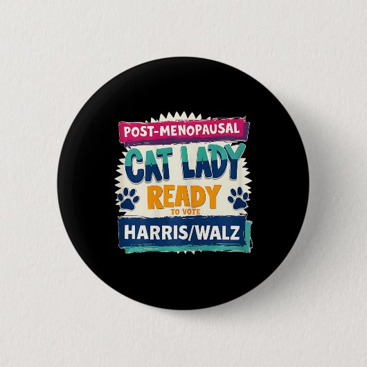 postmenopausale kinderlose Katze Lady bereit zur A Button (Vorderseite)