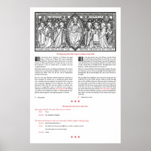 Postmesse und Segen der Server-Postposte Poster