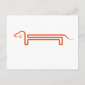 Postmit Dackel Postkarte (Vorderseite)