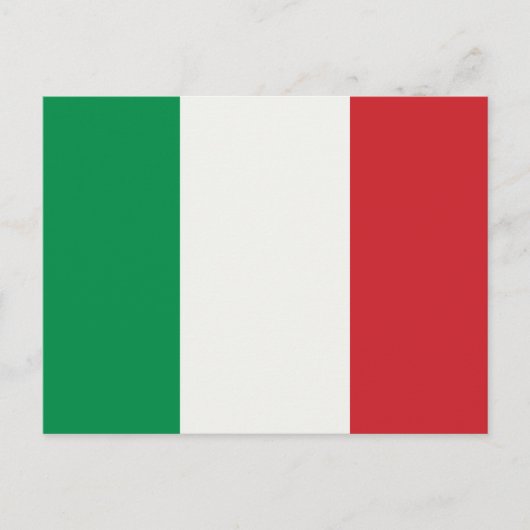 Postmit Italien Fahne Postkarte (Vorderseite)