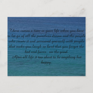 Postmit Spruch Postkarte