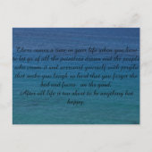 Postmit Spruch Postkarte (Vorderseite)