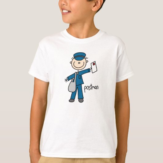 Postmitarbeiter-Strichmännchen T-Shirt (Vorderseite)
