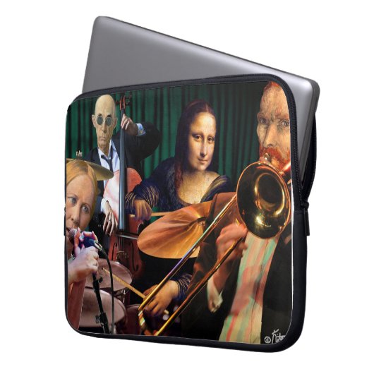 Postmodern Quartett Laptopschutzhülle (Vorderseite Links)