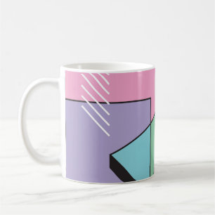 Postmoderne Geometrie: Abstrakte Komposition Kaffeetasse