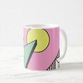 Postmoderne Geometrie: Abstrakte Zusammensetzung Kaffeetasse (VorderseiteRechts)