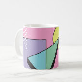 Postmoderne Geometrie: Abstrakte Zusammensetzung Kaffeetasse (Vorderseite Links)