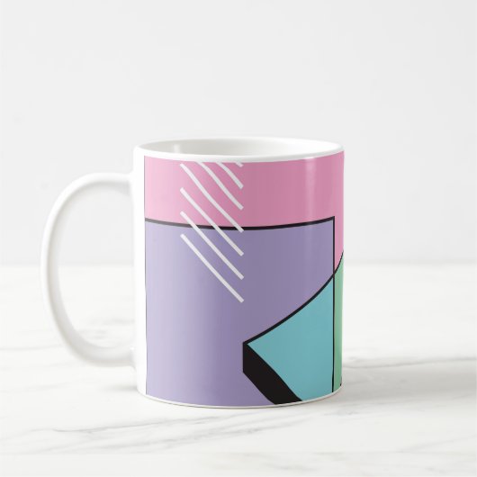 Postmoderne Geometrie: Abstrakte Zusammensetzung Kaffeetasse (Links)