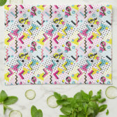 Postmoderne Memphis-Stilmuster Geschirrtuch (Gefaltet)