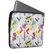 Postmoderne Memphis-Stilmuster Laptopschutzhülle (Vorne Rechts)