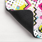 Postmoderne Memphis-Stilmuster Mousepad (Ecke)