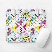 Postmoderne Memphis-Stilmuster Mousepad (Mit Mouse)
