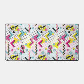 Postmoderne Memphis-Stilmuster Schreibtischunterlage (Vorderseite)