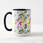 Postmoderne Memphis-Stilmuster Tasse (Links)