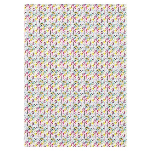 Postmoderne Memphis-Stilmuster Tischdecke (Vorderseite)