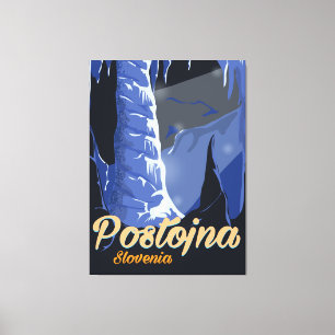 Postojna Slowenien Vintage Reiseplakat Leinwanddruck