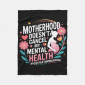 Postpartale Depression Mutter Mama Mütterliche Psy Fleecedecke (Vorderseite)