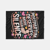 Postpartale Depression Mutter Mama Mütterliche Psy Fleecedecke (Vorderseite (Horizontal))