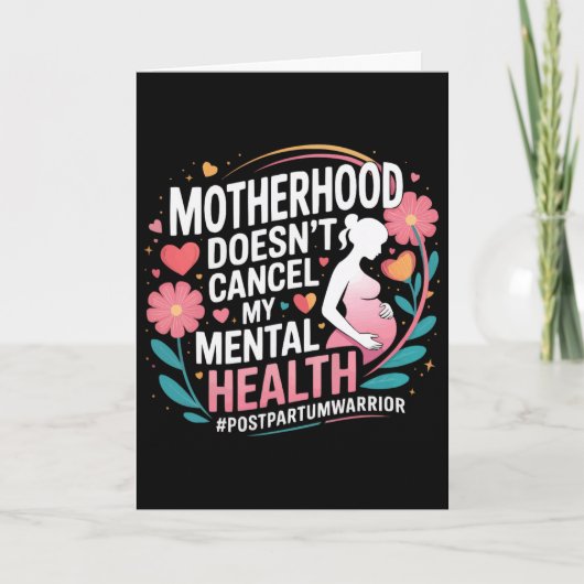 Postpartale Depression Mutter Mama Mütterliche Psy Karte (Vorderseite)