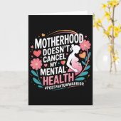 Postpartale Depression Mutter Mama Mütterliche Psy Karte (Gelbe Blume)