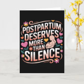 Postpartale Depression Mutter Mama Mütterliche Psy Karte (Gelbe Blume)