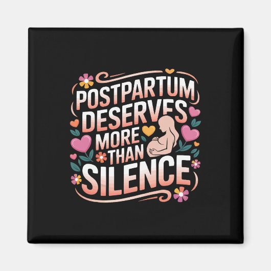 Postpartale Depression Mutter Mama Mütterliche Psy Magnet (Vorne)