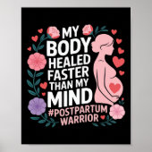 Postpartale Depression Mutter Mama Mütterliche Psy Poster (Vorne)