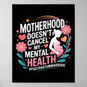 Postpartale Depression Mutter Mama Mütterliche Psy Poster (Vorne)