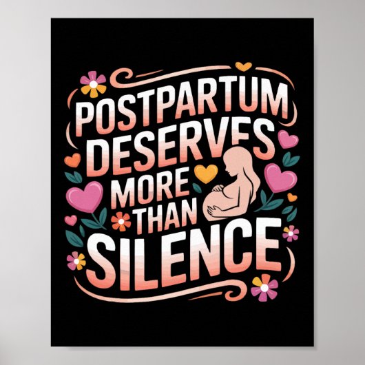 Postpartale Depression Mutter Mama Mütterliche Psy Poster (Vorne)