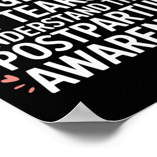 Postpartale Depression Mutter Mama Mütterliche Psy Poster (Ecke)