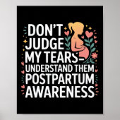 Postpartale Depression Mutter Mama Mütterliche Psy Poster (Vorne)