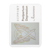 Postpartum Depression Awareness Ribbon Magnet (Vertikal)