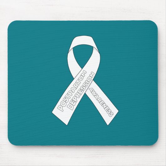 Postpartum Depression Awareness Ribbon Mousepad (Vorne)