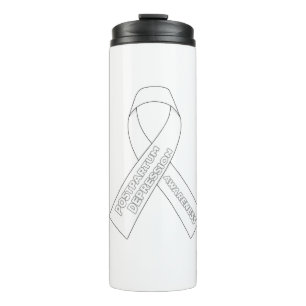 Postpartum Depression Awareness Ribbon Thermosbecher