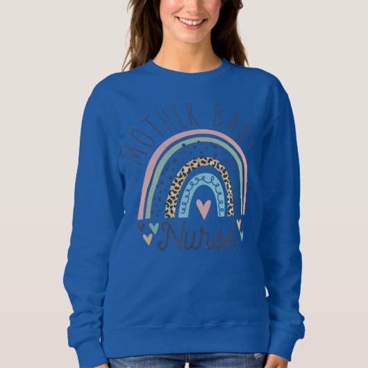 Postpartum Mutter Baby Krankenschwester Mama Baby Sweatshirt (Vorderseite)