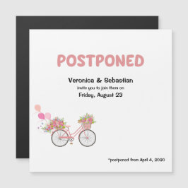 POSTPONED Wedding Event to Future Date Magneteinladung