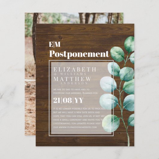 Postponement Eucalyptus Greenery Change of Plans (Vorne/Hinten)